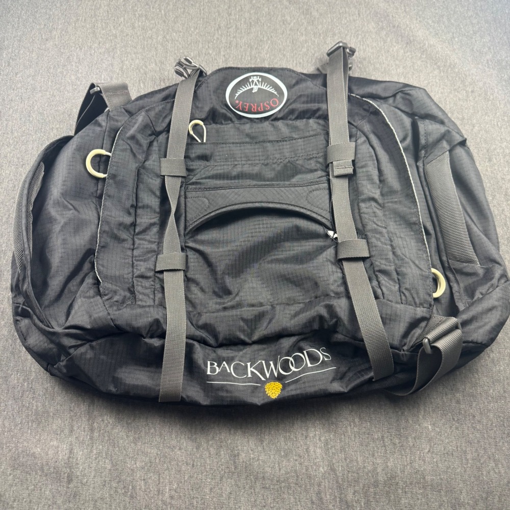 Osprey Transporter 30 Duffel Bag Black Ripstop Backwoods Travel Gym Bag Mens